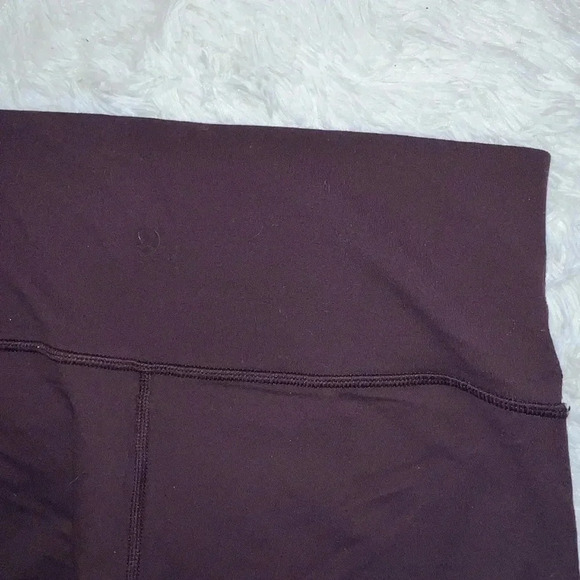 Lululemon Maroon Mesh Detail Leggings No Size, best for 10 - Picture 1 of 4